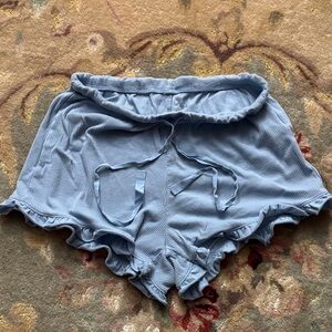 GAP Light Blue Ruffle Pajama Shorts